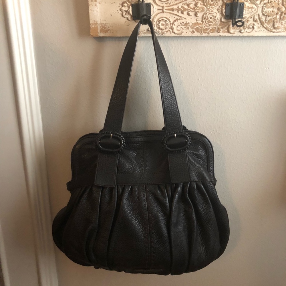 Cole Haan Village Black Satchel purse